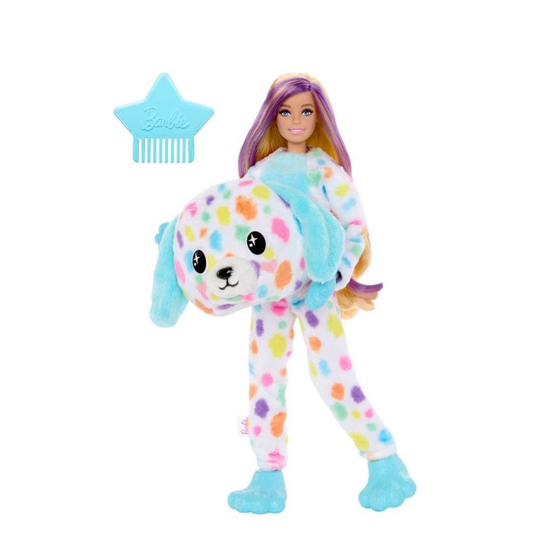BARBIE CUTIE REVEAL COLORES ENSUEÑO-DISFRAZ PERRO DE COLORES-0