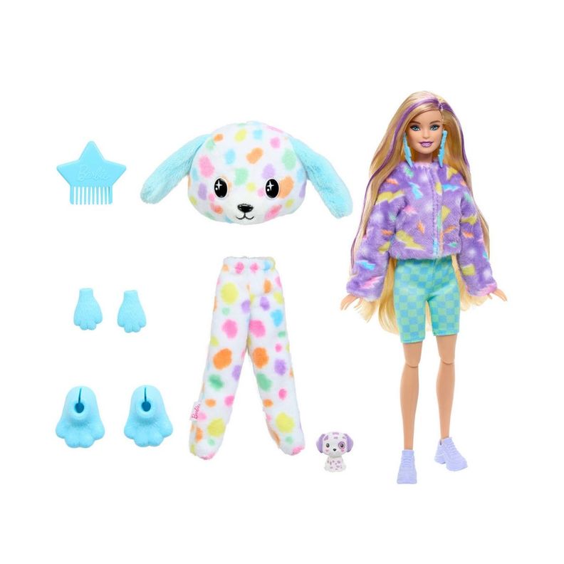 BARBIE CUTIE REVEAL COLORES ENSUEÑO-DISFRAZ PERRO DE COLORES-3