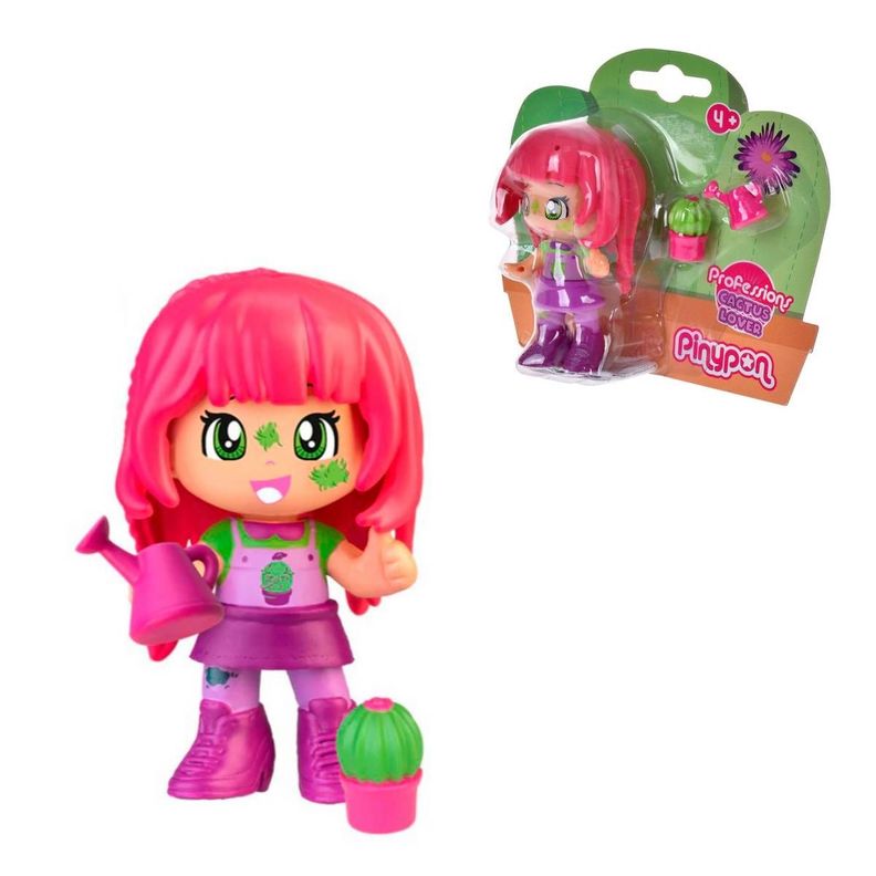 MUÑECA PROFESIONES PINYPON - CACTUS LOVER-0