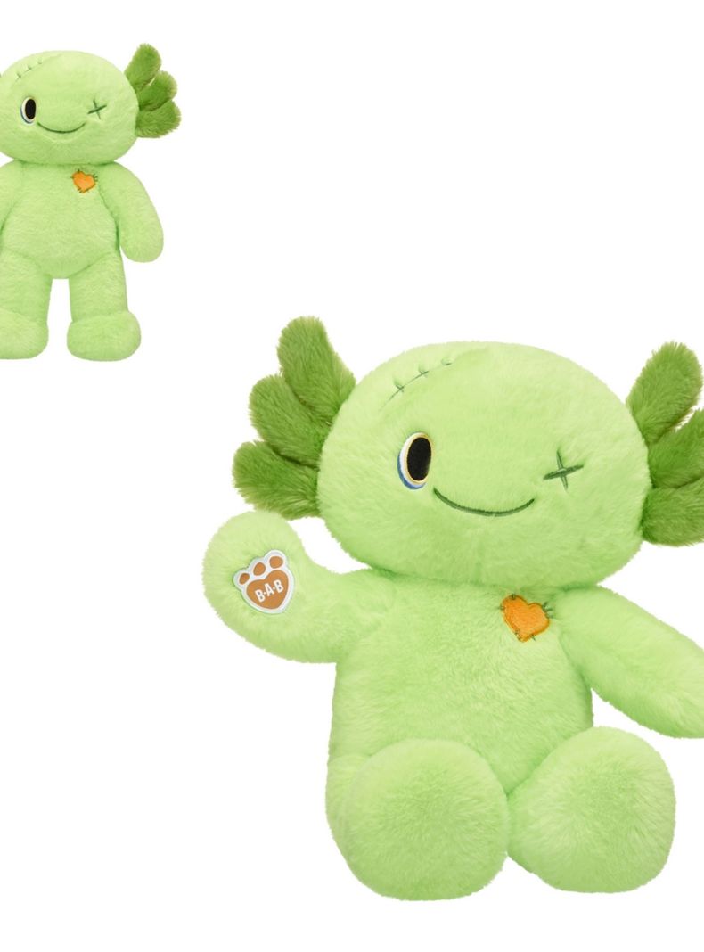 Peluche ajolote zombie build-a-bear