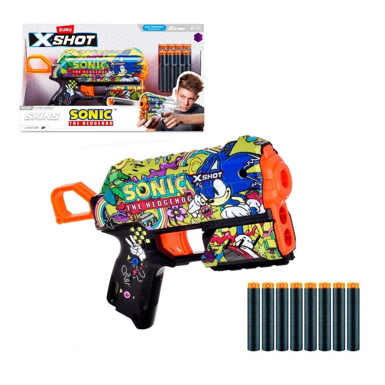 LANZA DARDOS FLUX SKINS SONIC X-SHOT - HYPER SPIKE-0