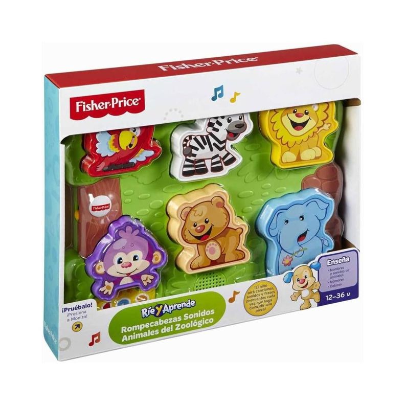 Rompecabezas De Animales Fisher Price - Verde-5