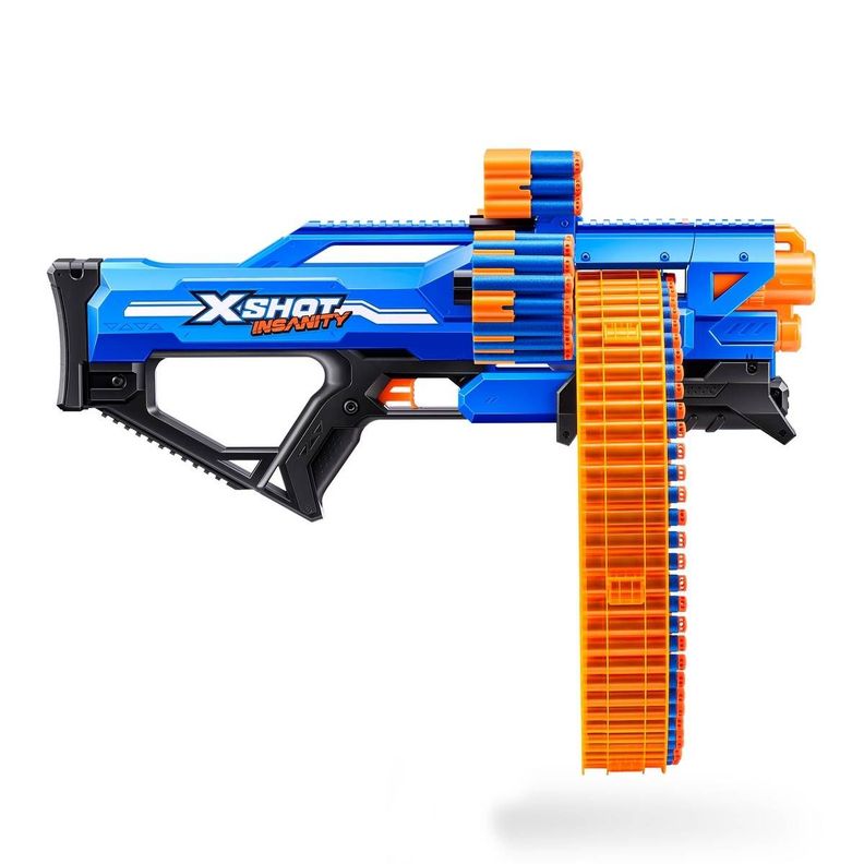 LANZA DARDOS INSANITY MAD MEGA BARREL CON 72 DARDOS X-SHOT-1