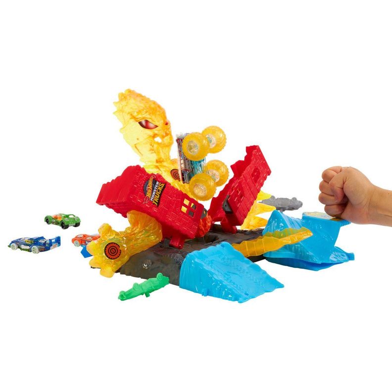 HOT WHEELS MONSTER TRUCKS ARENA  DEMOLICIÓN APAGA FUEGO-4