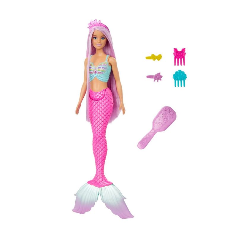 BARBIE FANTASIA MUÑECA CABELLO LARGO DE ENSUEÑO - SIRENA-0