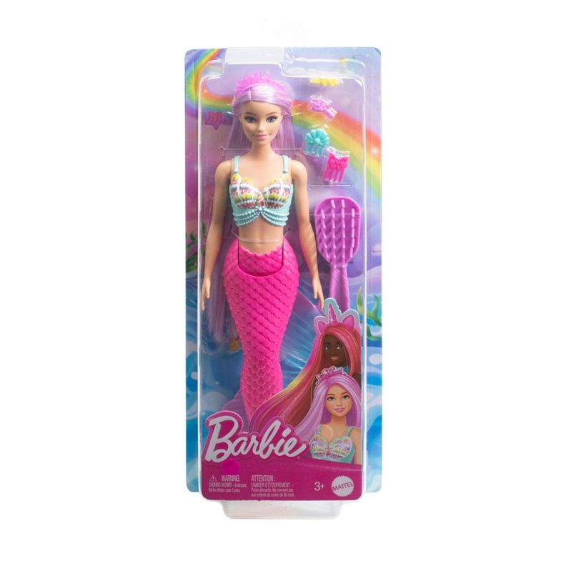 BARBIE FANTASIA MUÑECA CABELLO LARGO DE ENSUEÑO - SIRENA-4