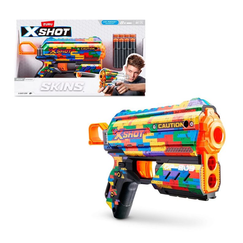 LANZA DARDOS FLUX SKINS X-SHOT - STRIPER-0