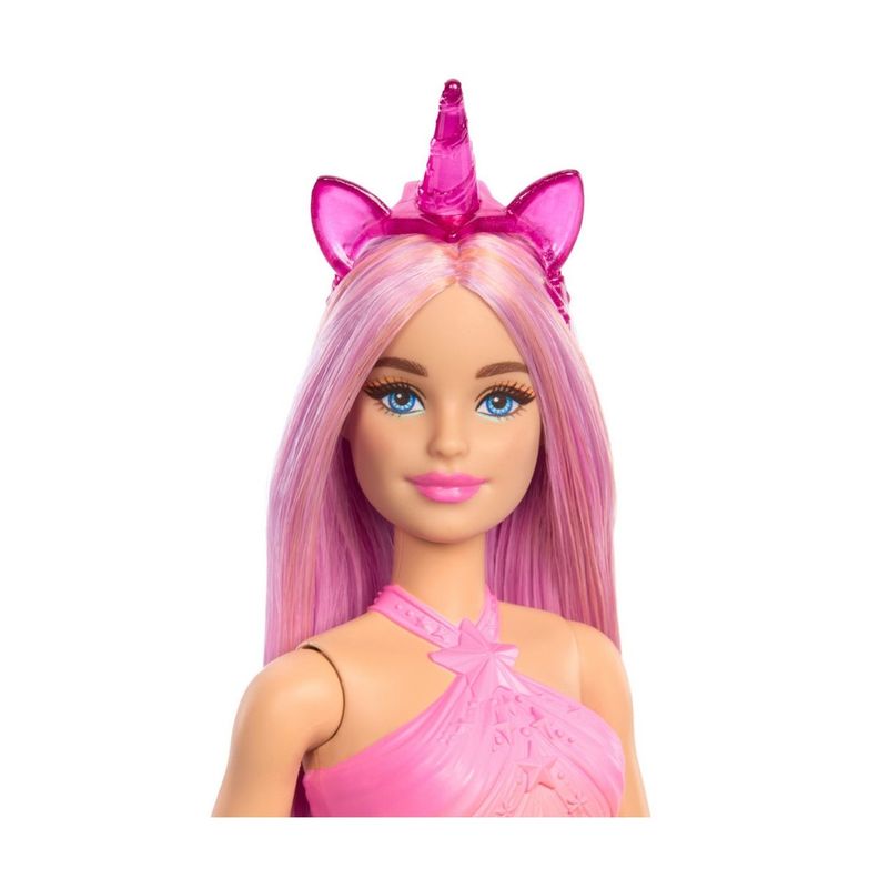 BARBIE FANTASIA A MUÑECA UNICORNIO FALDAS DE ENSUEÑO - ROSA-3