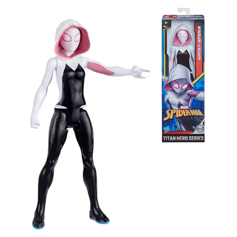Spiderman Figura Titan Heroe Web Warriors Hasbro - Ghost - S-0