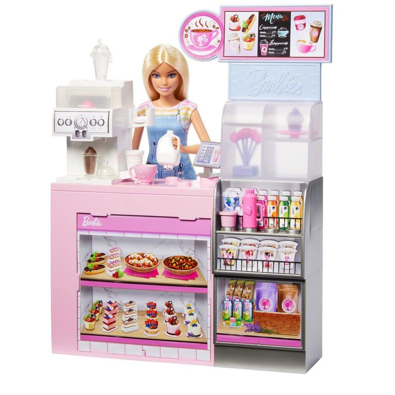 BARBIE PROFESIONES SET DE JUEGO DIVERSIÓN EN LA CAFETERÍA-1