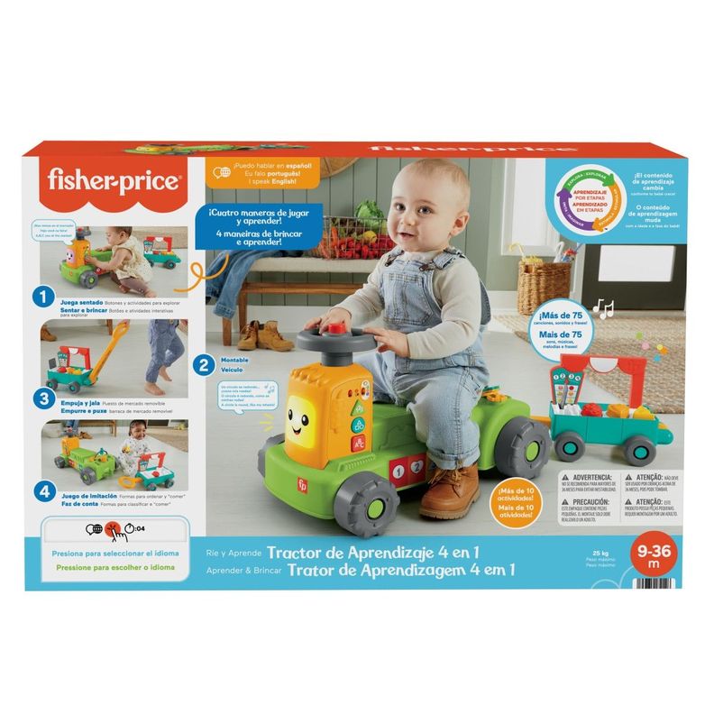 Fisher-Price Tractor De Aprendizaje 4 En 1-2