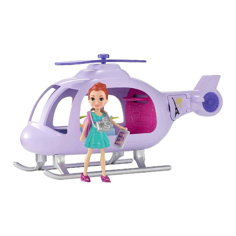 Polly Pocket Super Helicóptero De Viaje Mattel-2