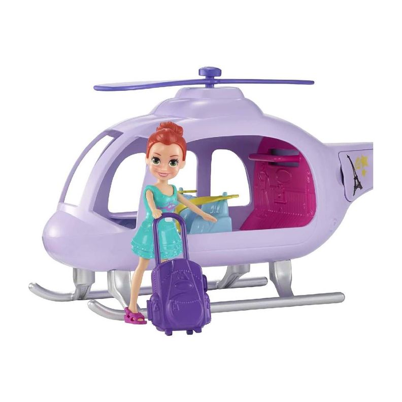 Polly Pocket Super Helicóptero De Viaje Mattel-4