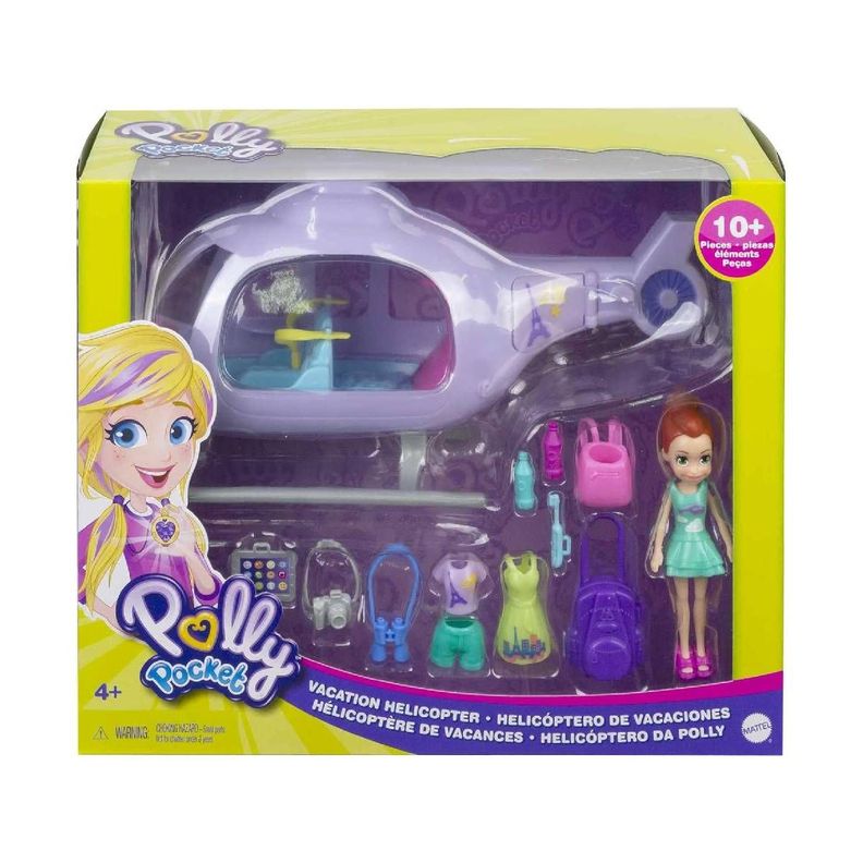 Polly Pocket Super Helicóptero De Viaje Mattel-6