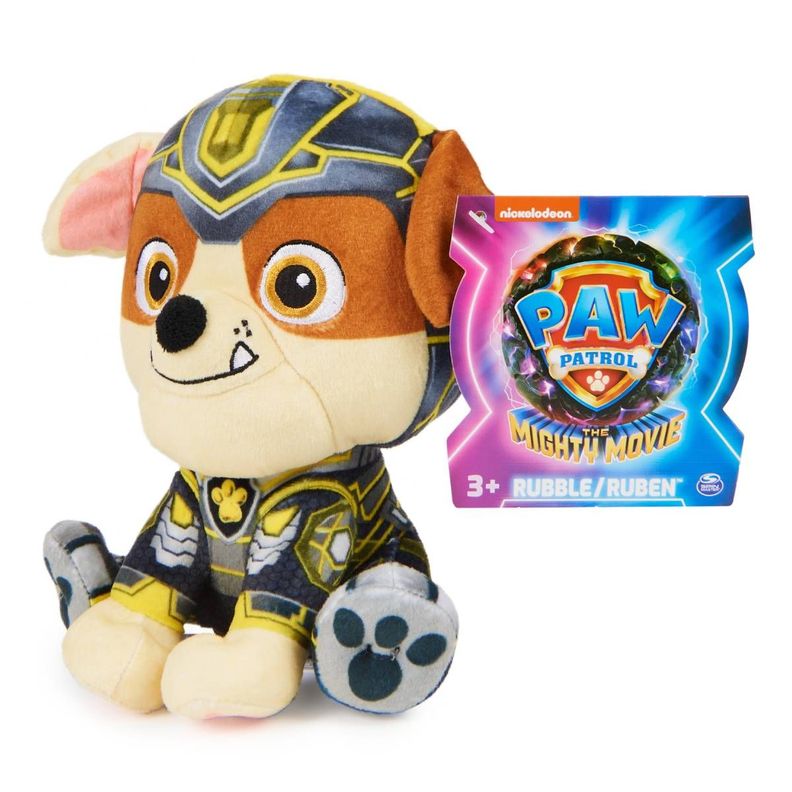 Paw Patrol Peluches Pelicula Mighty - Rubble-2