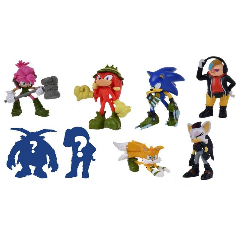 Pack 8 Figuras Sonic De 7 Cms - Pack-2 Knukles-1
