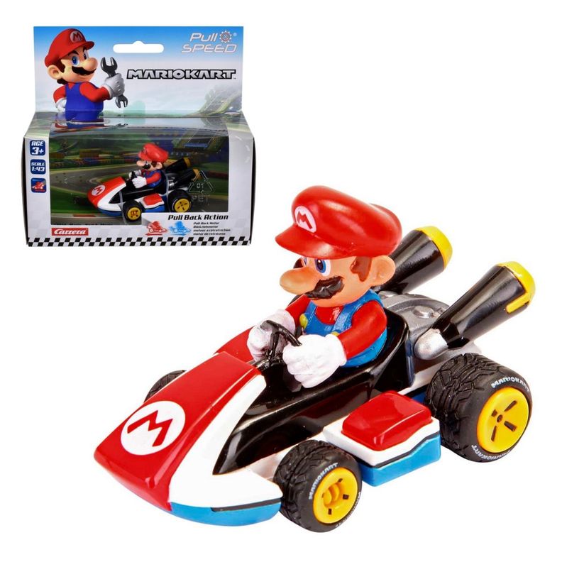 Auto Pull Back Nintendo Mario Kart 8 Escala 1:43 - Mario-0