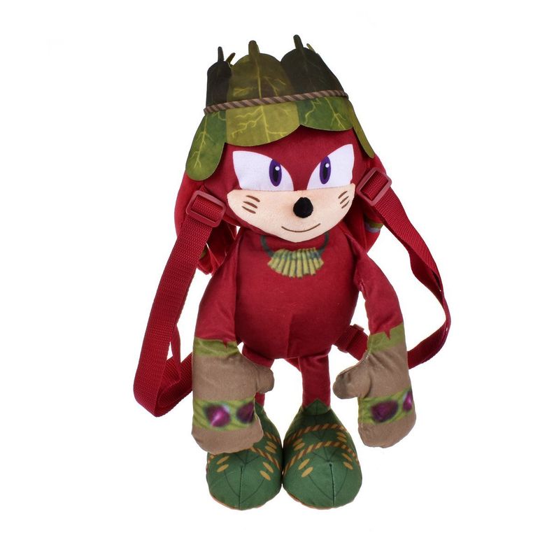 PELUCHE MOCHILA SONIC DE 30 CMS - KNUCKLES-1