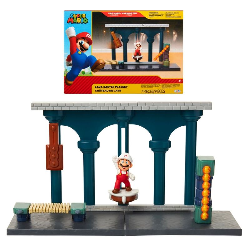 Nintendo 6 Cm Castillo De Lava Playset-0