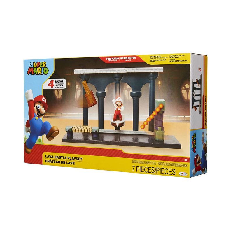 Nintendo 6 Cm Castillo De Lava Playset-5