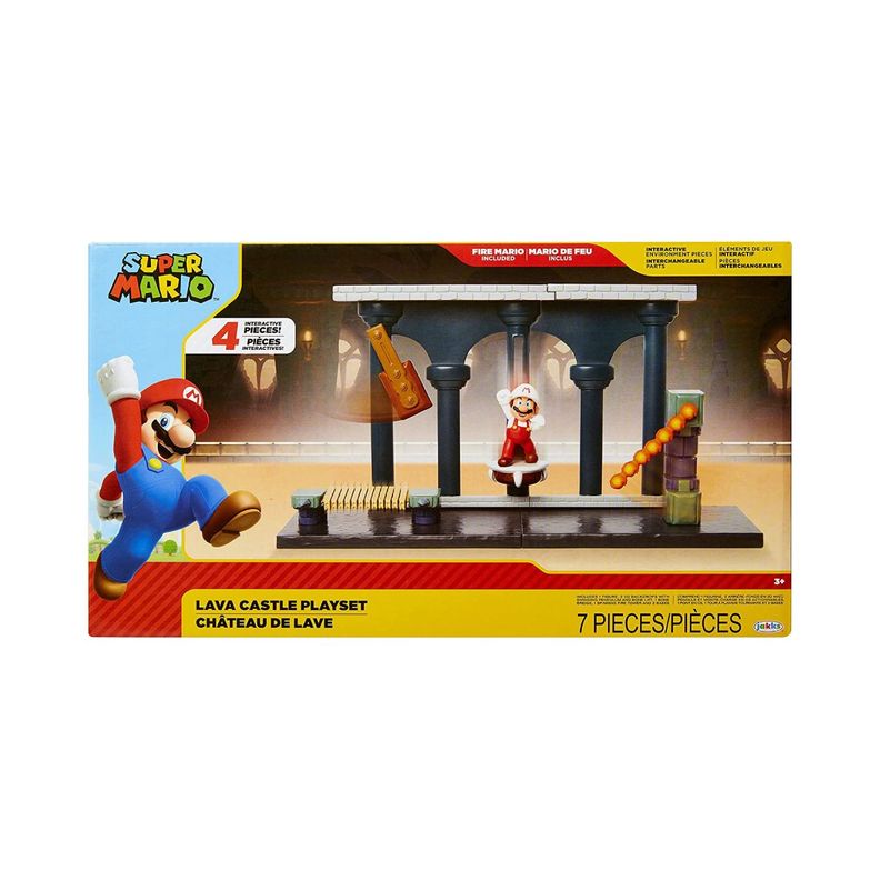 Nintendo 6 Cm Castillo De Lava Playset-6