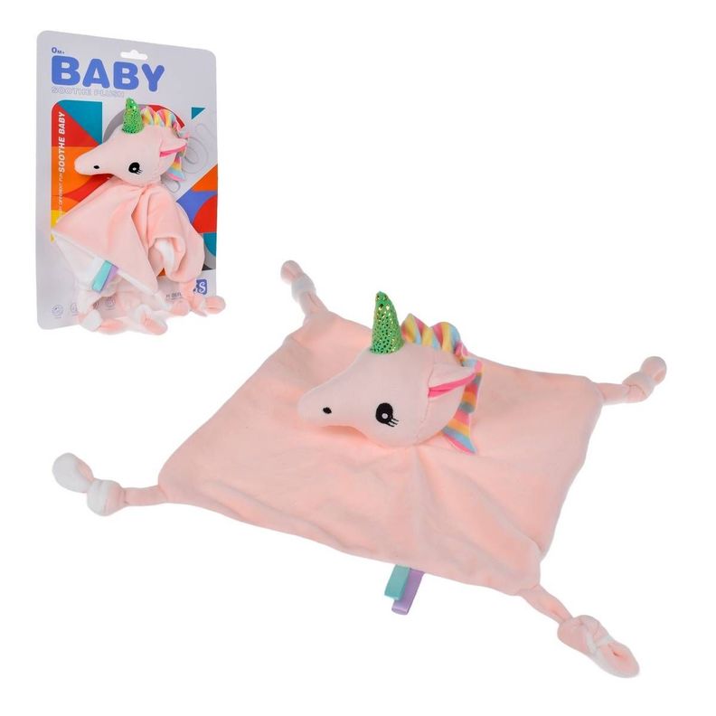 TUTO CONEJO DE PLUSH BLANCO CON SONAJERO - UNICORNIO-0