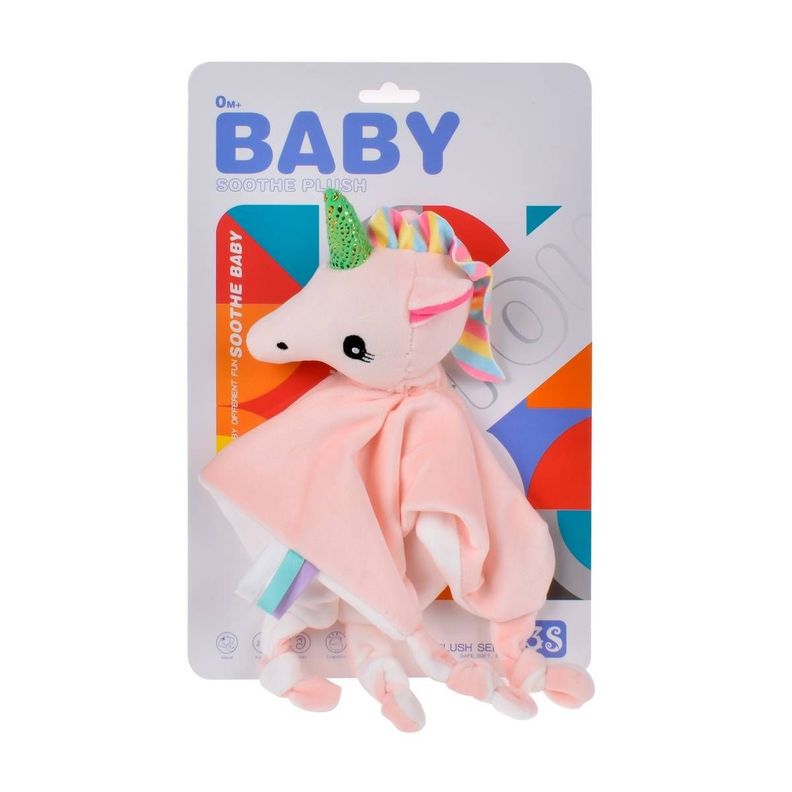 TUTO CONEJO DE PLUSH BLANCO CON SONAJERO - UNICORNIO-2