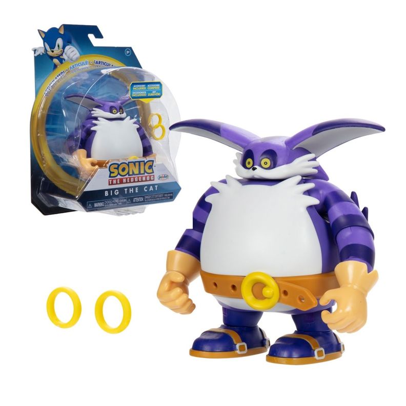 Figura Sonic 10Cm Modern Big The Cat Con Anillos-1