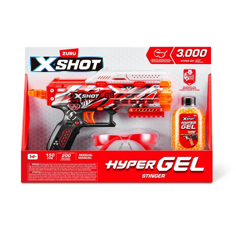 LANZADOR DE BOLITAS DE GEL  PISTOL HYDROGEL CON 3000 BOLITAS-3