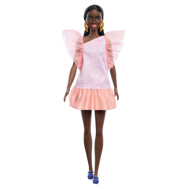 BARBIE FASHIONISTAS - VESTIDO NARANJA-4