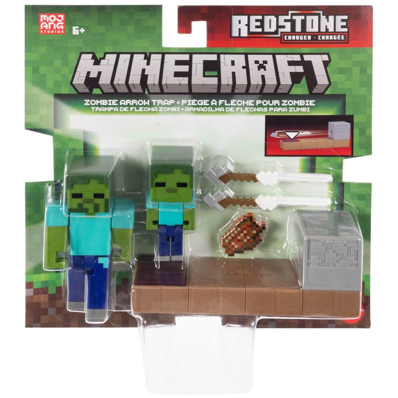 MINECRAFT 3.25 PULADAS CON MECANISMO DE ACTIVACION DE PIEDRA ROJA - TRAMPA DE FLECHA ZOMBI