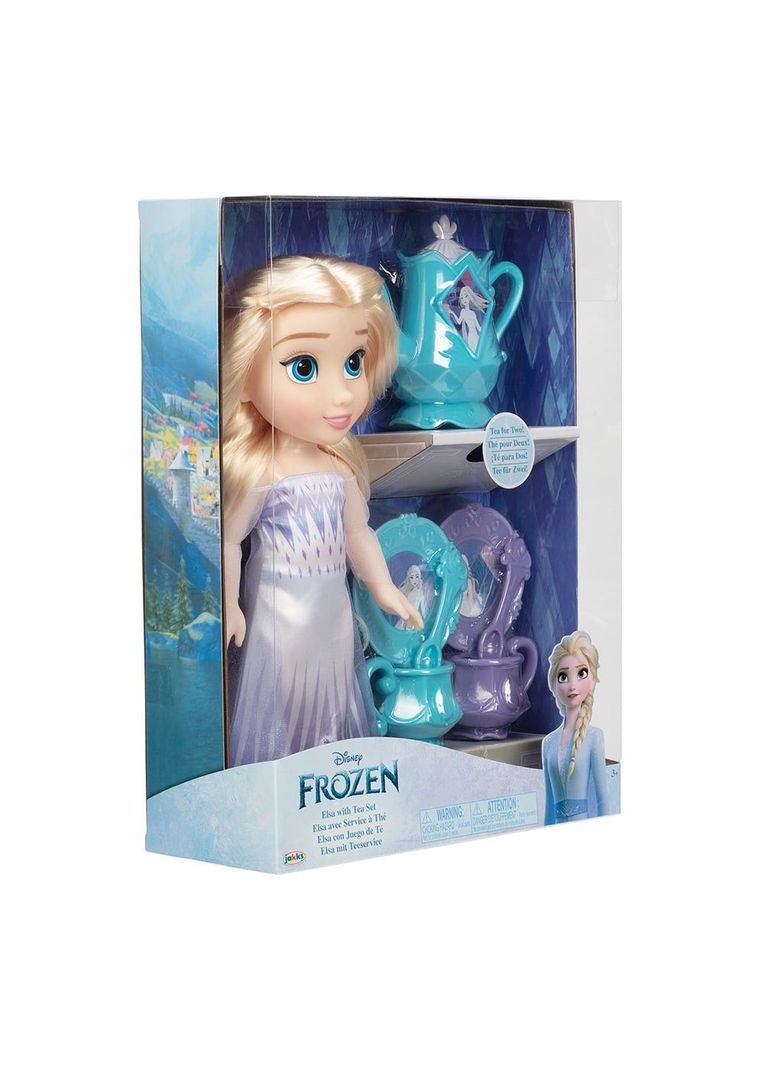Muneca Elsa Con Set De Te Frozen De Disney