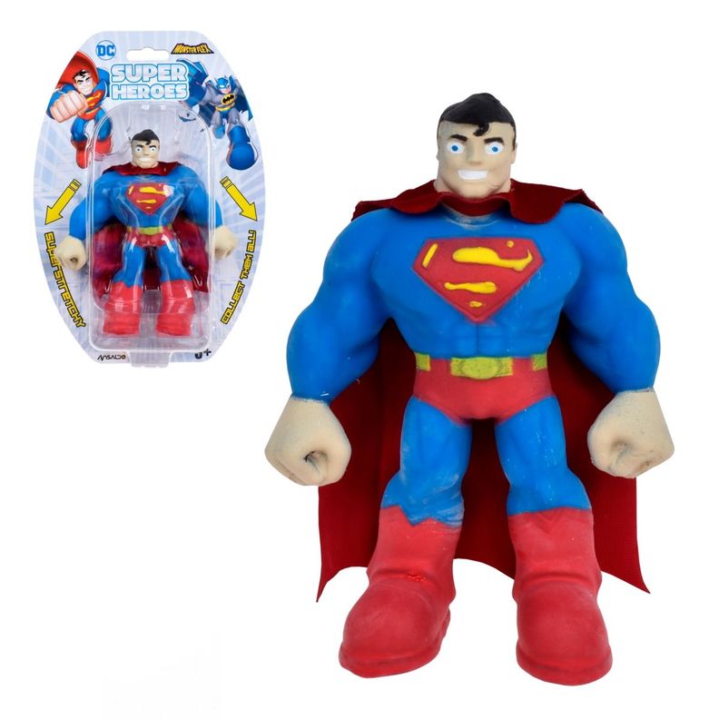 Superman Figura Strech Elastica Monster Flex De 14 Cms