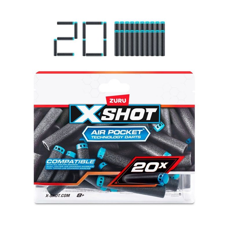 Lanzadores dardos X SHOT pack 20 dardos