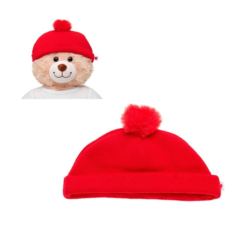 Gorro lana rojo Build A Bear para peluche