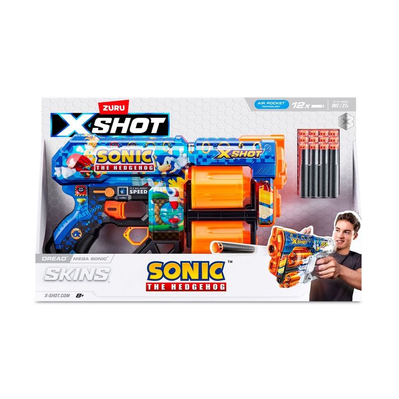 LANZADOR SKIN SONIC X-SHOT-MEGA SONIC-3