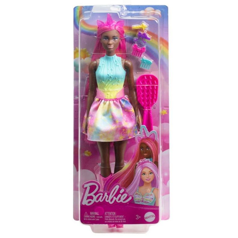 BARBIE FANTASIA MUÑECA CABELLO LARGO DE ENSUEÑO - UNICORNIO-4