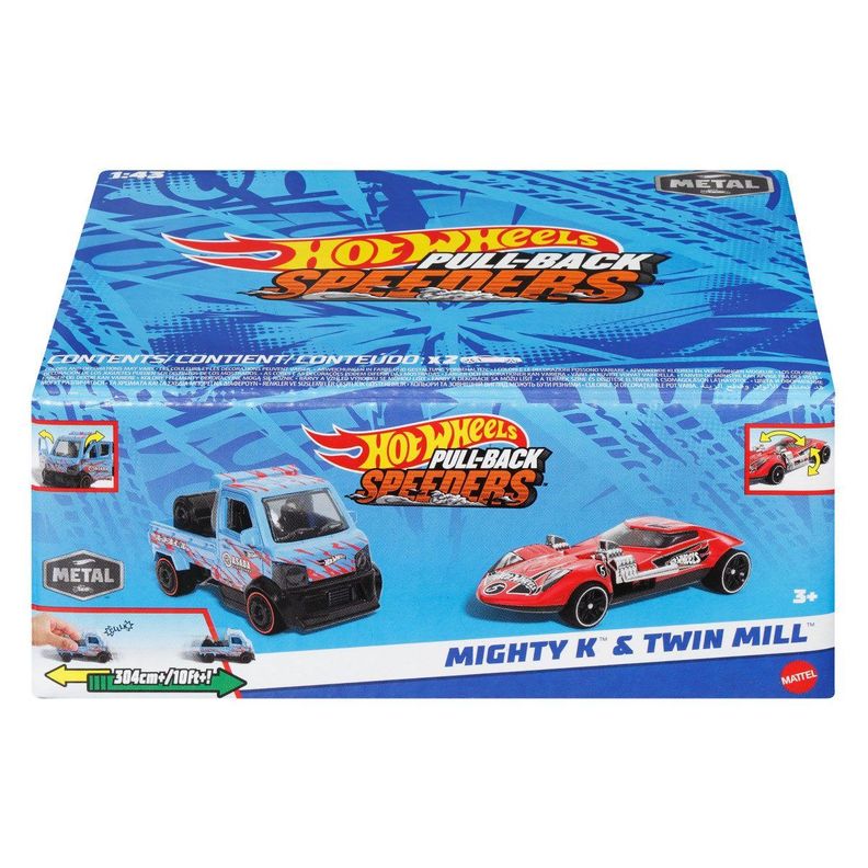 HOT WHEELS 2 AUTOS SORPRESA- MIGHTY K Y TWIN MILL-1