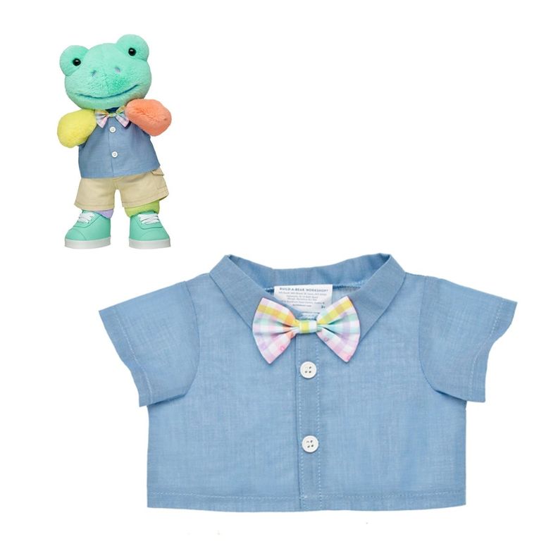 CAMISA CELESTE CON HUMITA PASTEL BUILD-A-BEAR-0