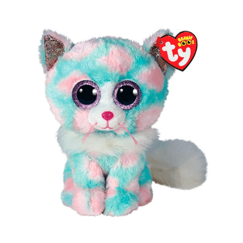 TY BEANIE BOOS OPAL GATO PASTEL MEDIUM-0