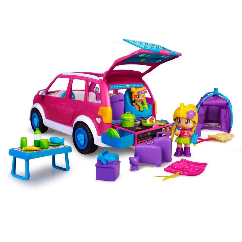Coche Familiar Con Muñecas Y Accesorios Pinypon-0