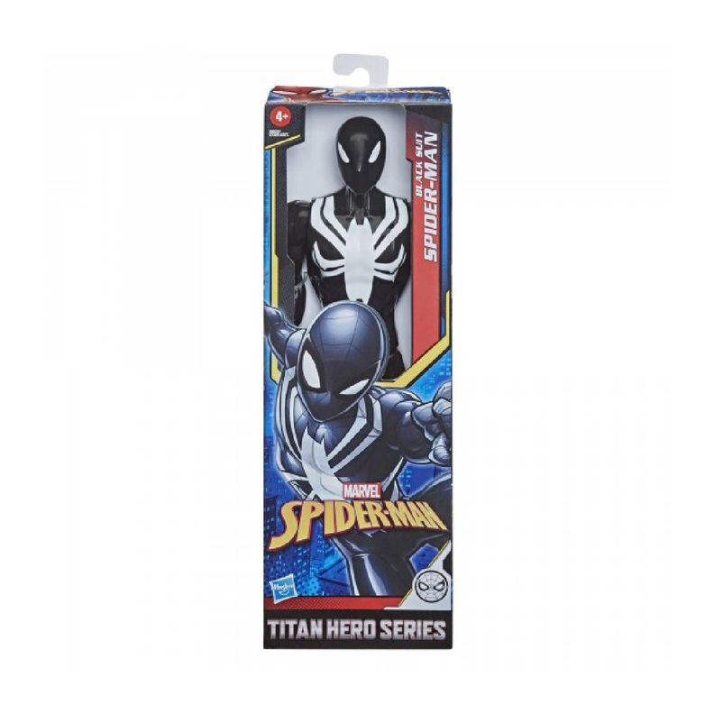 Spiderman Figura Titan Heroe Web Warriors Hasbro - Black Sui-2