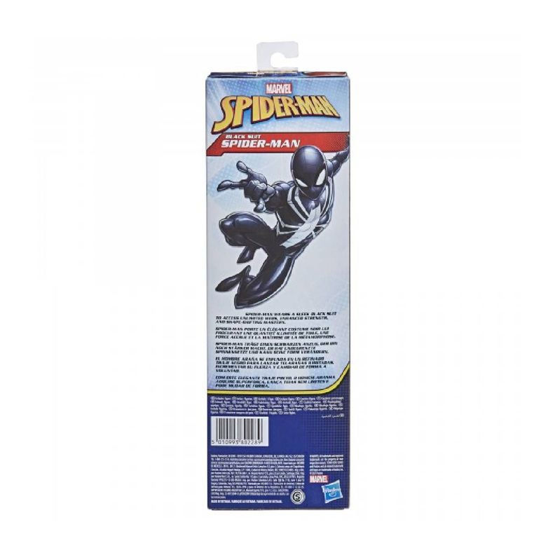 Spiderman Figura Titan Heroe Web Warriors Hasbro - Black Sui-3