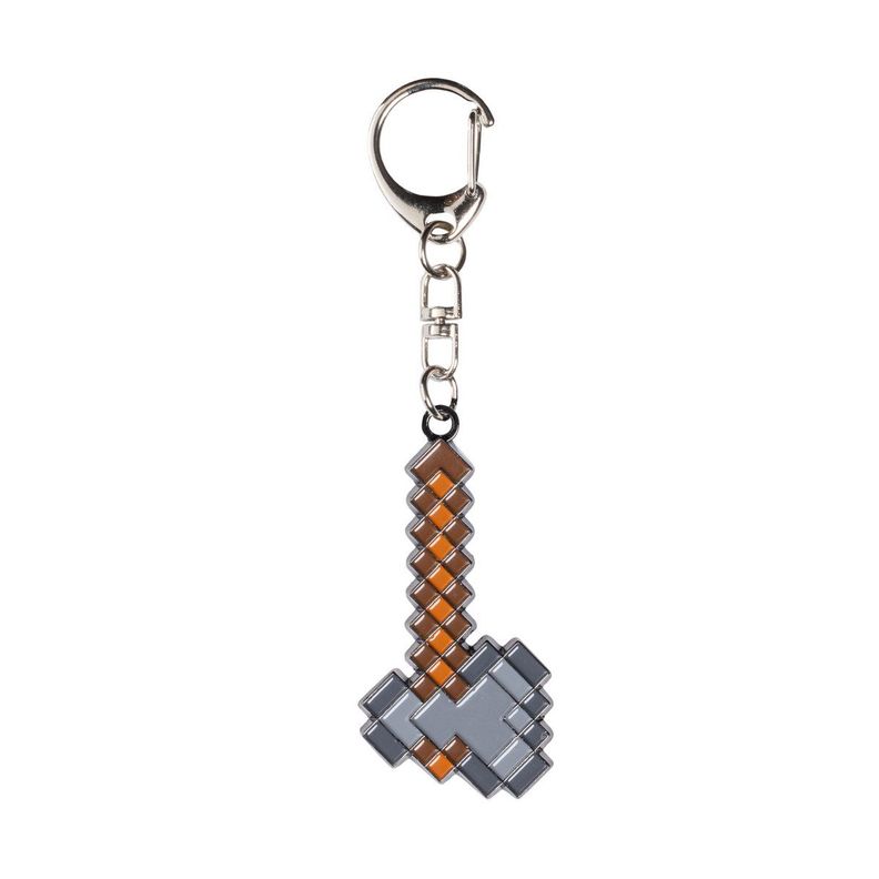 Llavero metalico Minecraft coleccion hacha