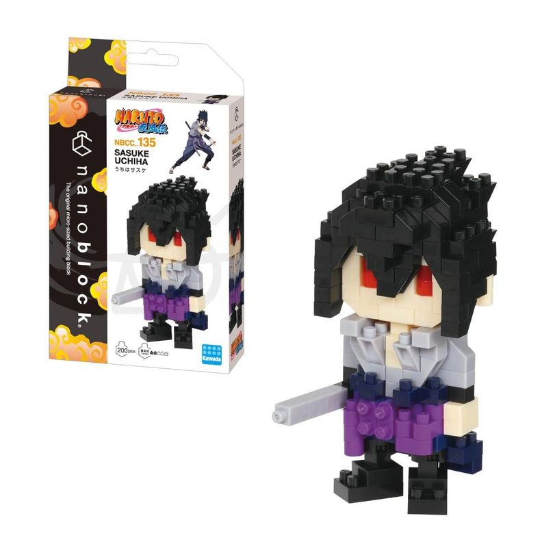 FIGURA NANOBLOCK NARUTO SHIPPUDEN BANDAI - SASUKE UCHIHA-0