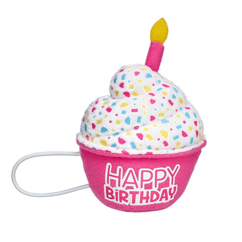 Accesorio Build a Bear cupcake rosado feliz cumpleanos