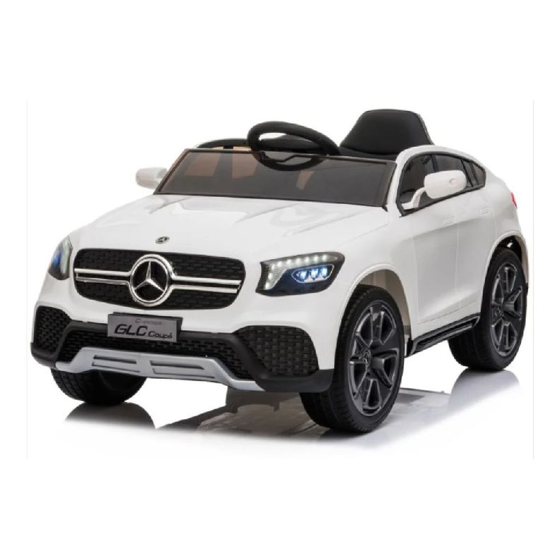 Auto A Bateria Mercedes Benz Blc Blanco De 12v De 2 Motores-1