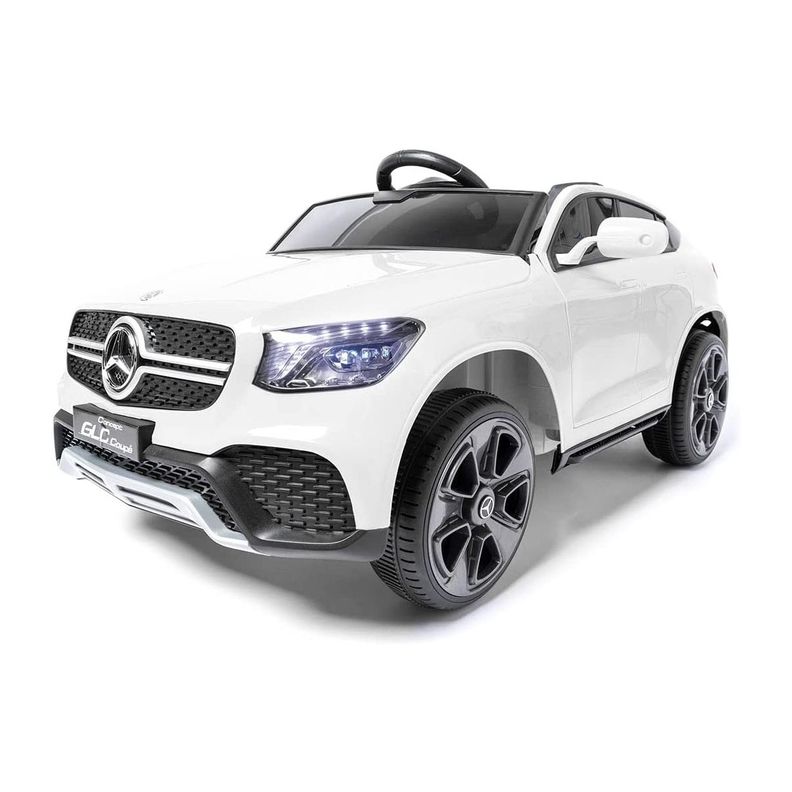Auto A Bateria Mercedes Benz Blc Blanco De 12v De 2 Motores-8