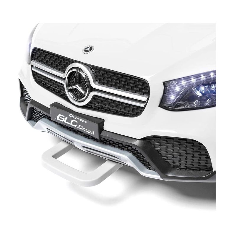 Auto A Bateria Mercedes Benz Blc Blanco De 12v De 2 Motores-9