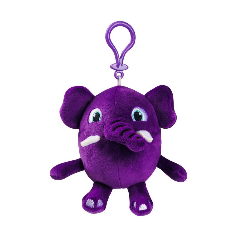 Peluche Con Clip De 13 Cms Piñata Smashlings - Mamut Morado-2